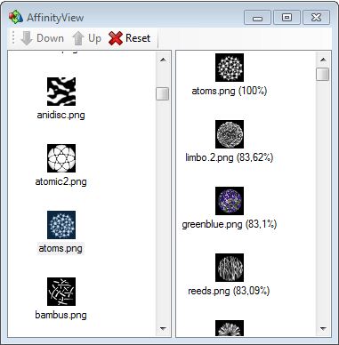 Picture 1: View of AffinityView-Tool